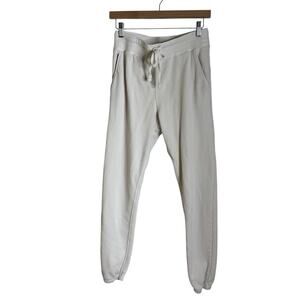 Unsubscribed Cotton‎ French Terry Joggers in Natural Womens Size XS minimalist